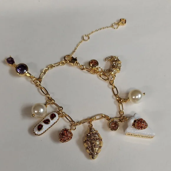Kate Spade Patisserie Charm Bracelet New $178 - Picture 4 of 8